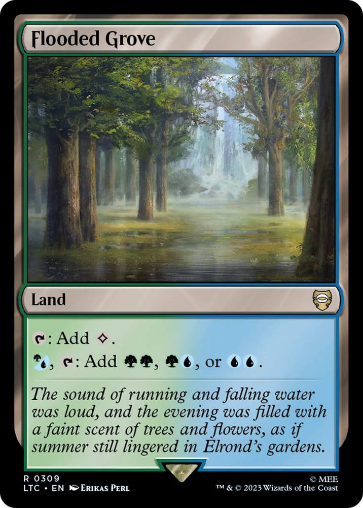 Flooded Grove [The Lord of the Rings: Tales of Middle-Earth Commander] Magic: The Gathering
