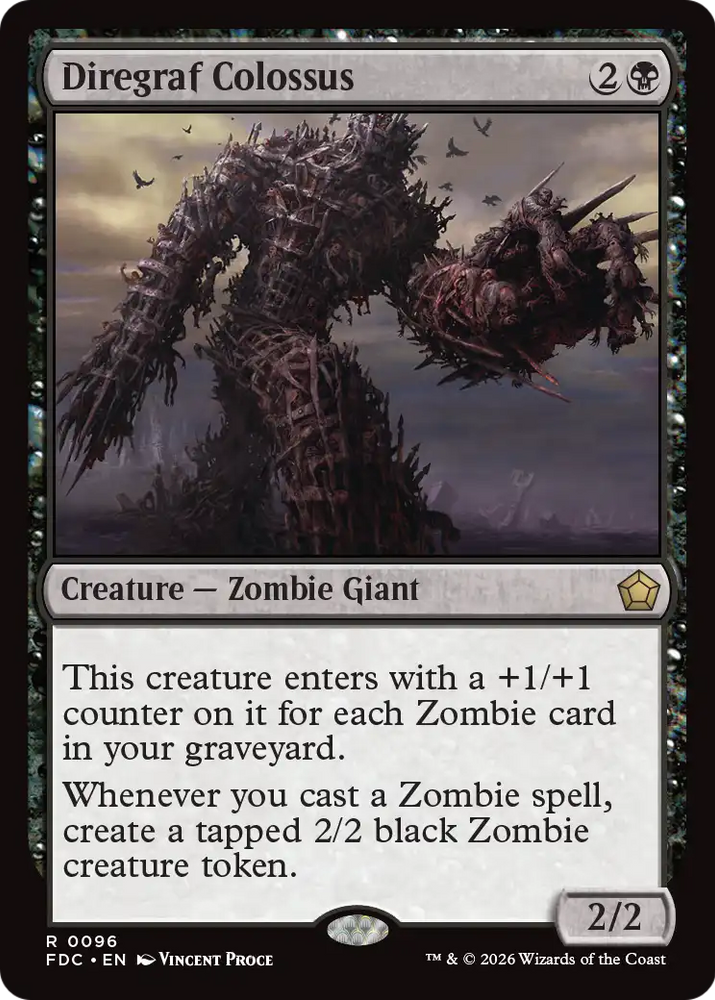 Diregraf Colossus [Foundations Commander] Magic: The Gathering