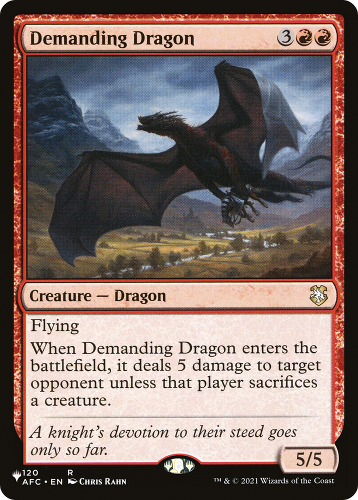 Demanding Dragon [The List] Magic: The Gathering