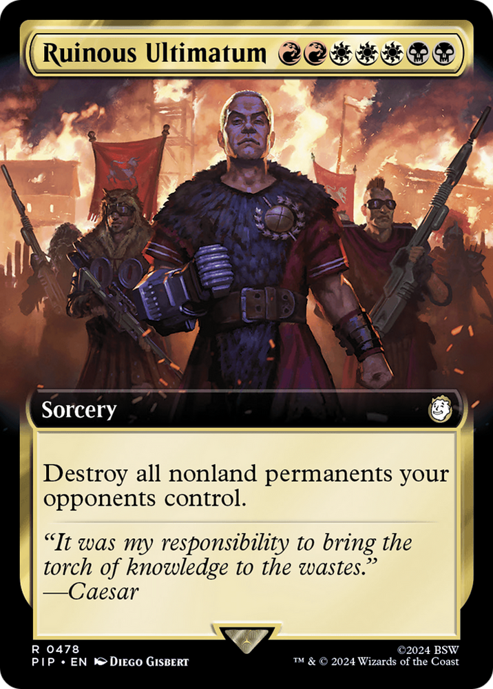 Ruinous Ultimatum (Extended Art) [Fallout] Magic: The Gathering