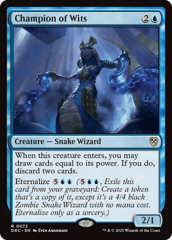 Champion of Wits [Aetherdrift Commander] Magic: The Gathering