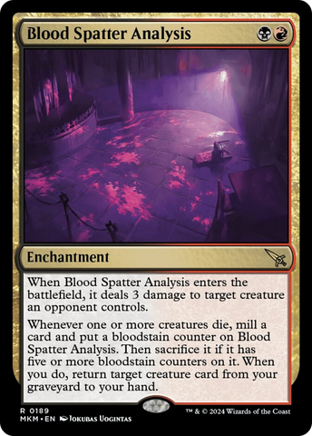 Blood Spatter Analysis [Murders at Karlov Manor] Magic: The Gathering