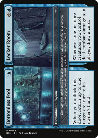 Bottomless Pool // Locker Room [Duskmourn: House of Horror] Magic: The Gathering