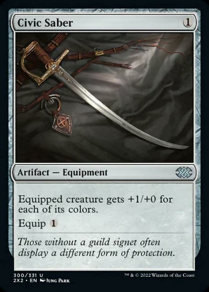Civic Saber [Double Masters 2022] Magic: The Gathering