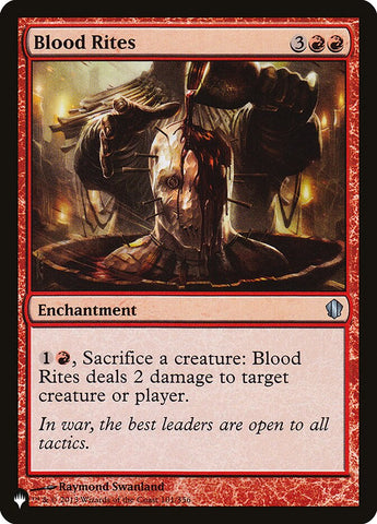 Blood Rites [The List] Magic: The Gathering
