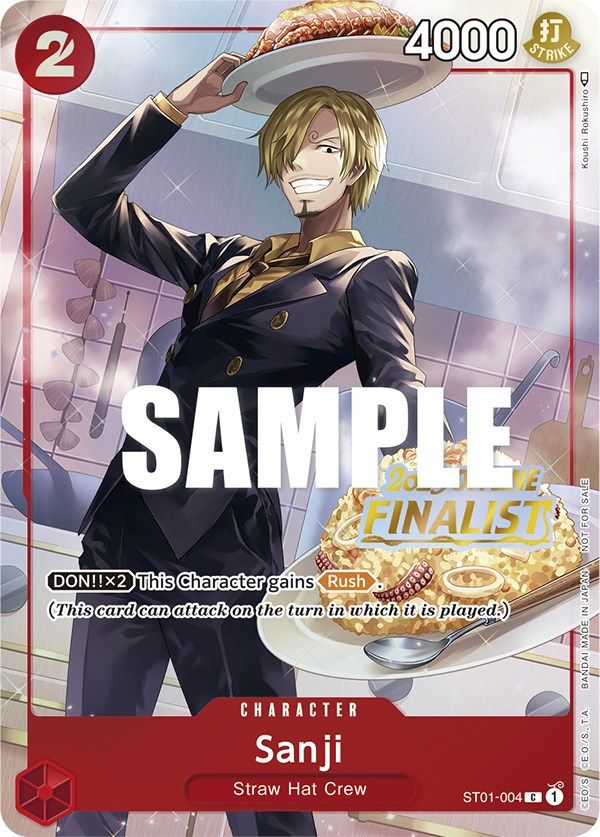 Sanji (Offline Regional 2023) [Finalist] [One Piece Promotion Cards] Bandai