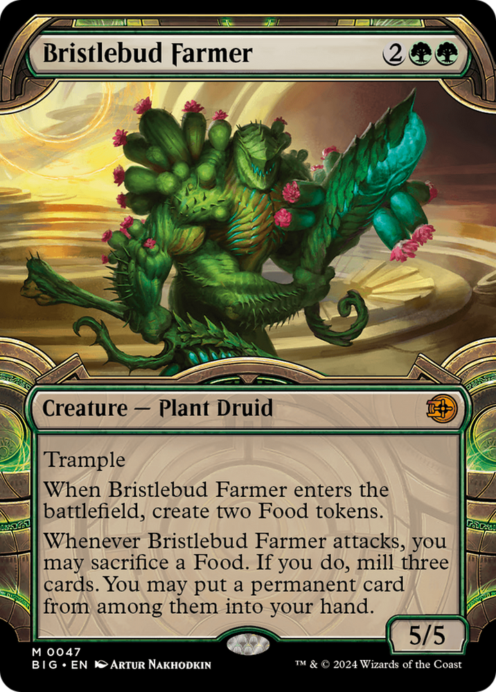 Bristlebud Farmer (Showcase) [Outlaws of Thunder Junction: The Big Score] Magic: The Gathering
