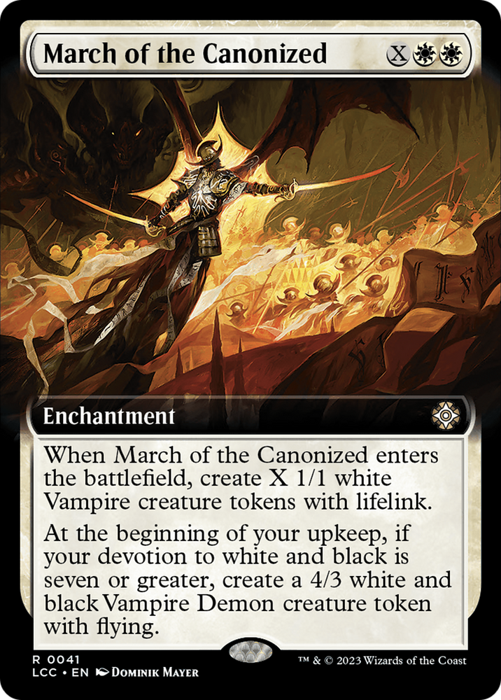 March of the Canonized (Extended Art) [The Lost Caverns of Ixalan Commander] Magic: The Gathering