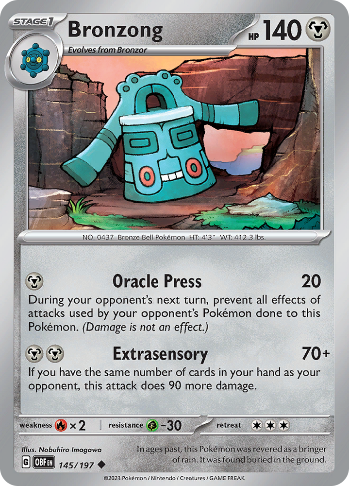Bronzong (145/197) [Scarlet & Violet: Obsidian Flames] Pokémon