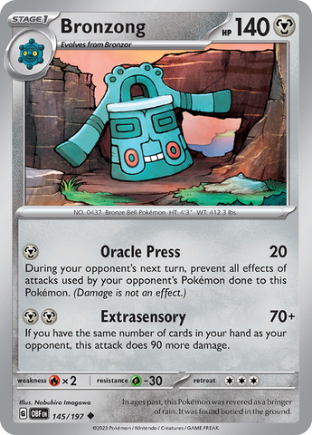 Bronzong (145/197) [Scarlet & Violet: Obsidian Flames] Pokémon