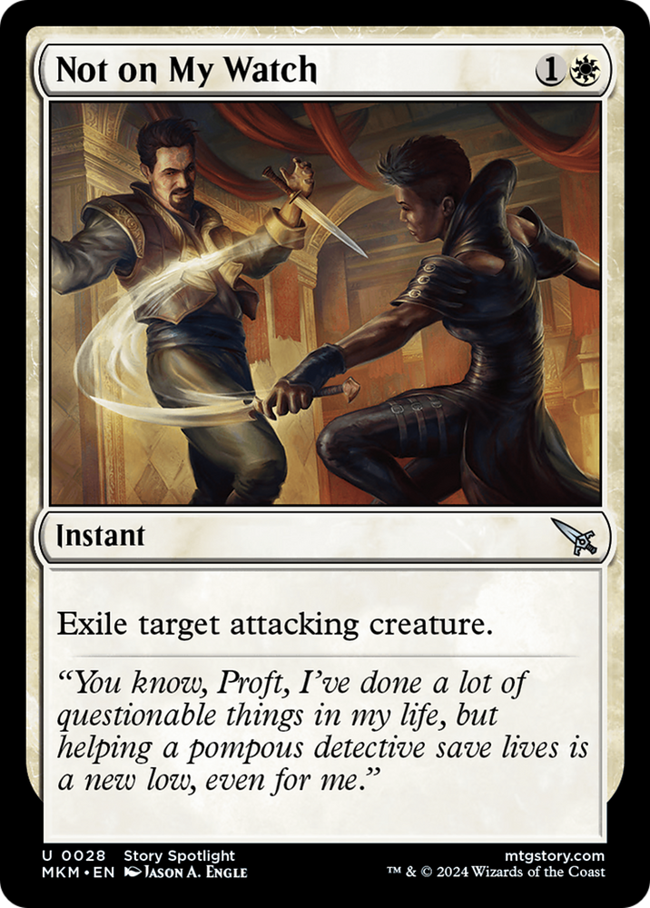 Not on my Watch [Murders at Karlov Manor] Magic: The Gathering