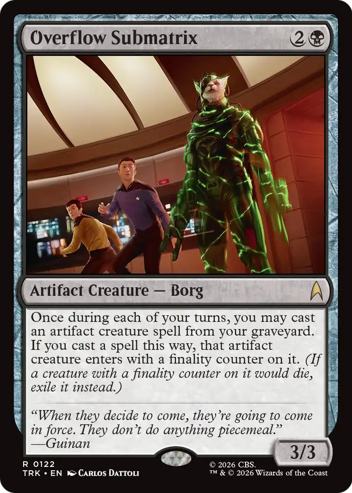 Overflow Submatrix [Star Trek] Magic: The Gathering