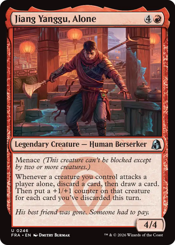 Jiang Yanggu, Alone [Reality Fracture] Magic: The Gathering