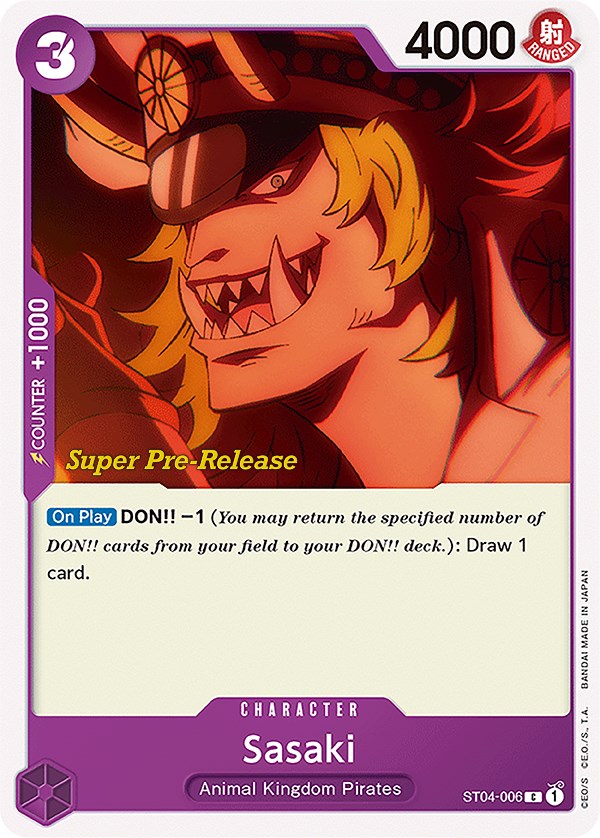 Sasaki [Super Pre-Release Starter Deck: Animal Kingdom Pirates] Bandai