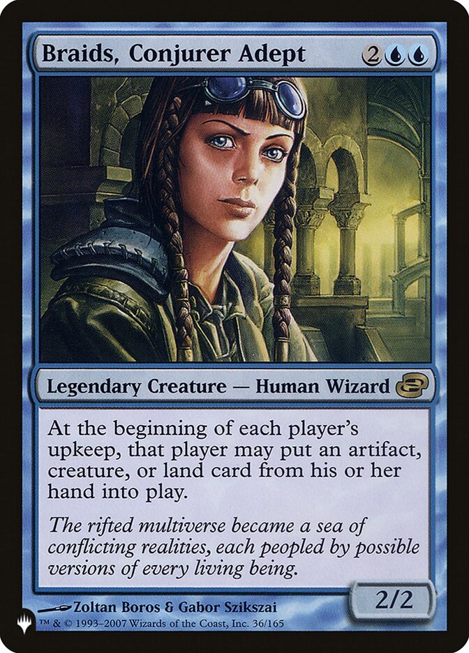 Braids, Conjurer Adept [The List] Magic: The Gathering