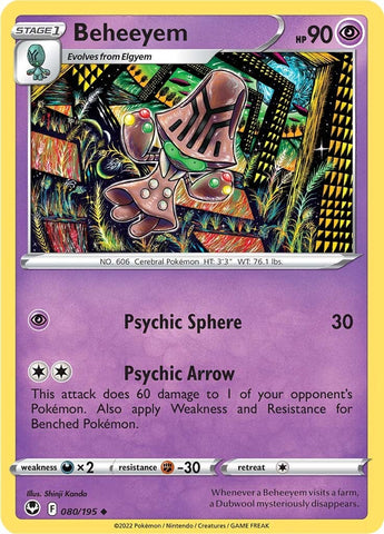 Beheeyem (080/195) [Sword & Shield: Silver Tempest] Pokémon