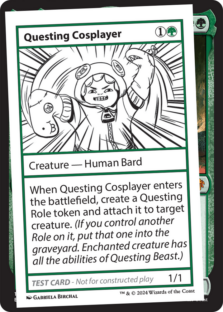 Questing Cosplayer [Mystery Booster 2 Playtest Cards] Magic: The Gathering