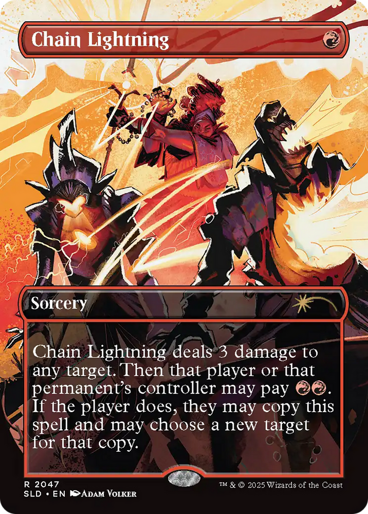 Chain Lightning (2047) [Secret Lair Drop Series] Magic: The Gathering