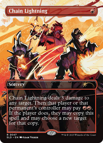 Chain Lightning (2047) [Secret Lair Drop Series] Magic: The Gathering