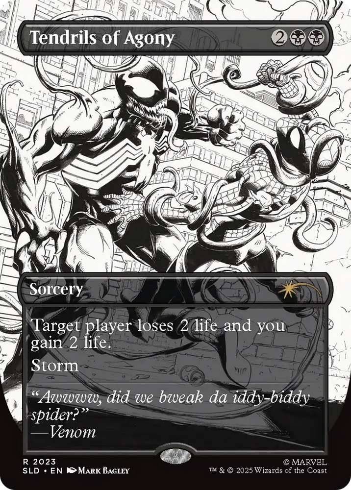 Tendrils of Agony (2023) (Rainbow Foil) [Secret Lair Drop Series] Magic: The Gathering