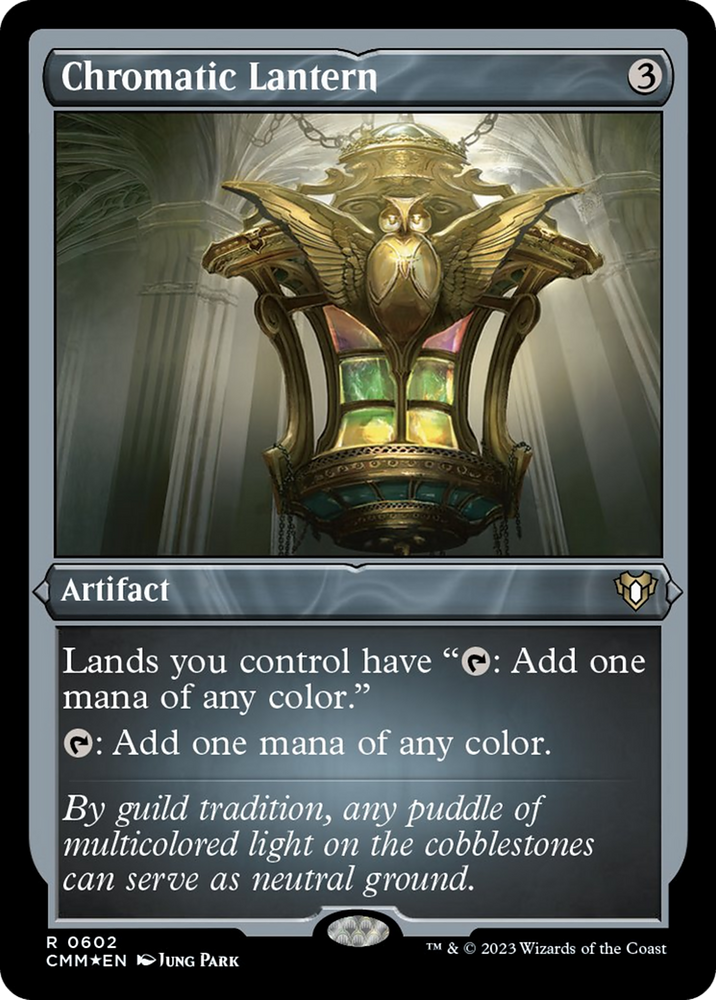 Chromatic Lantern (Foil Etched) [Commander Masters] Magic: The Gathering