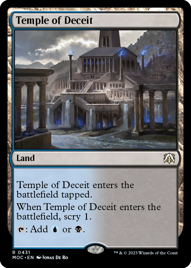 Temple of Deceit [March of the Machine Commander] Magic: The Gathering