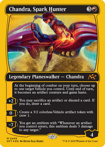 Chandra, Spark Hunter (First-Place Foil) [Aetherdrift] Magic: The Gathering