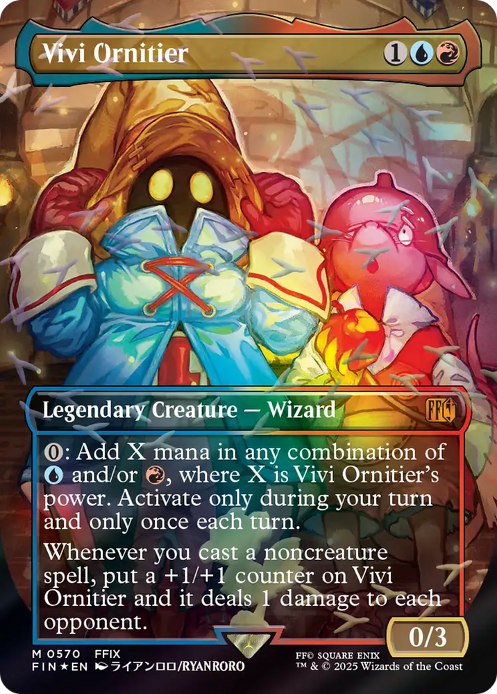 Vivi Ornitier (Borderless) (Chocobo Track Foil) [FINAL FANTASY] Magic: The Gathering