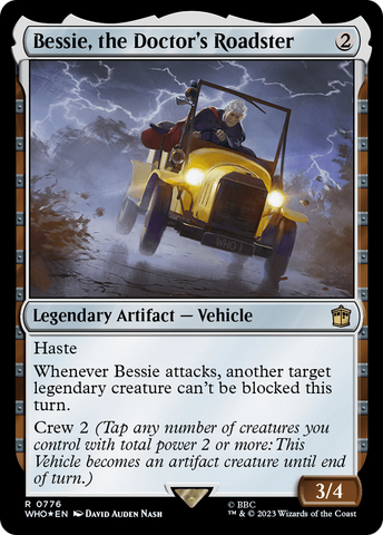 Bessie, the Doctor's Roadster (Surge Foil) [Doctor Who] Magic: The Gathering