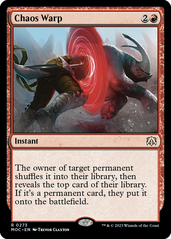 Chaos Warp [March of the Machine Commander] Magic: The Gathering
