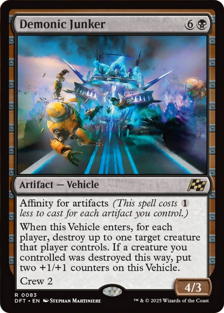 Demonic Junker [Aetherdrift] Magic: The Gathering