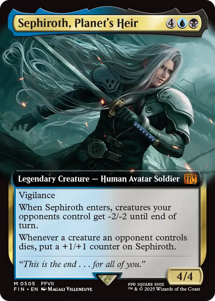 Sephiroth, Planet's Heir (Extended Art) [FINAL FANTASY] Magic: The Gathering