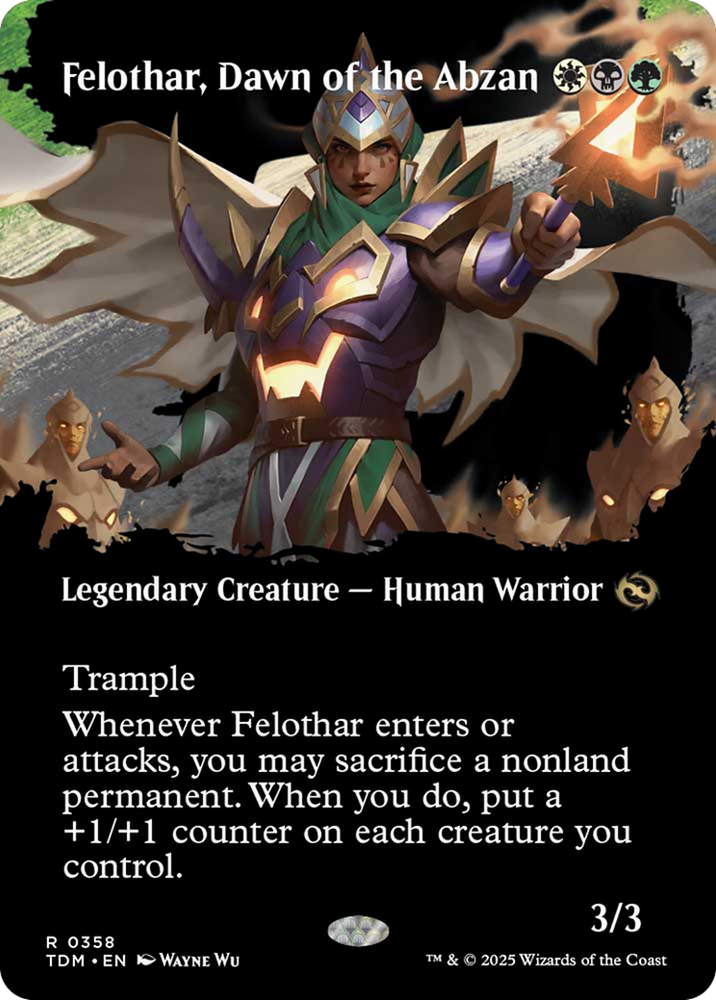 Felothar, Dawn of the Abzan (Borderless) [Tarkir: Dragonstorm] Magic: The Gathering