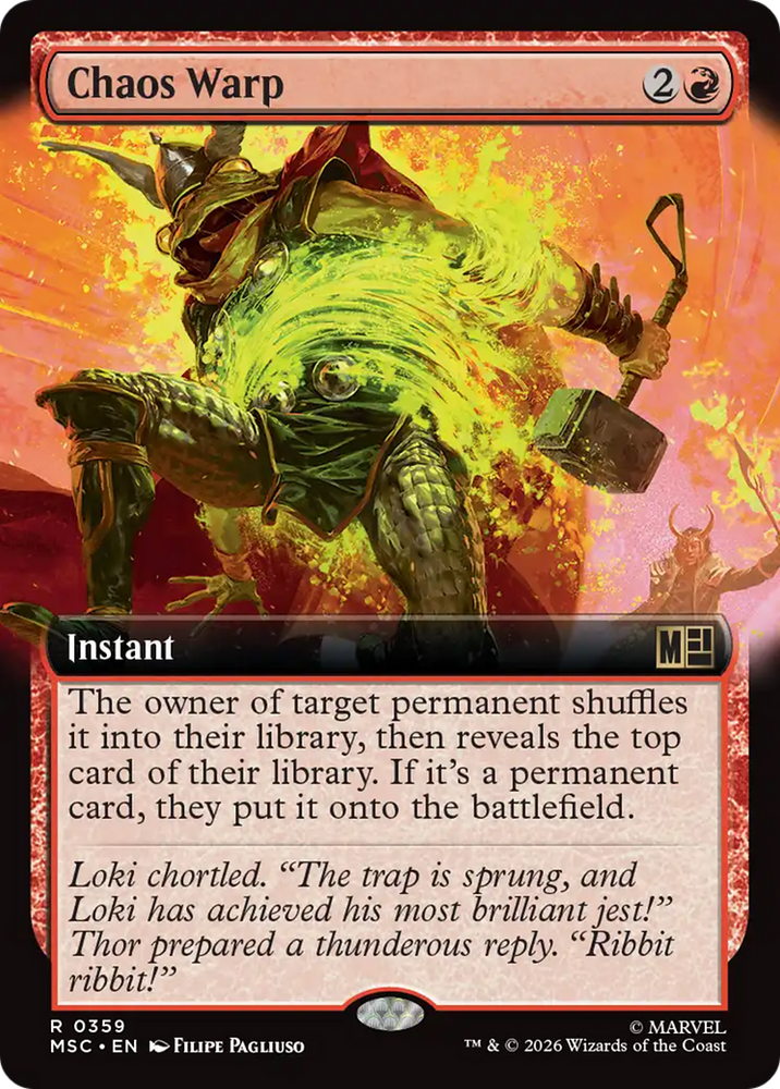 Chaos Warp (Extended Art) [Marvel Super Heroes Commander] Magic: The Gathering
