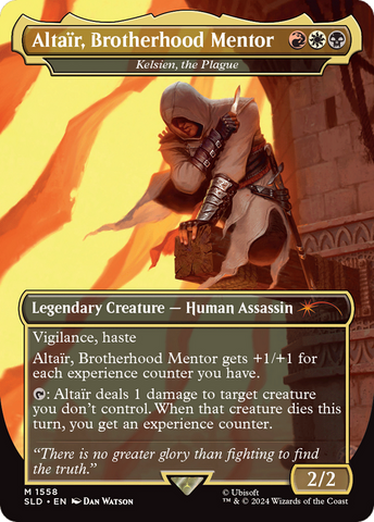 Altair, Brotherhood Mentor - Kelsien, the Plague (Rainbow Foil) [Secret Lair Drop Series] Magic: The Gathering