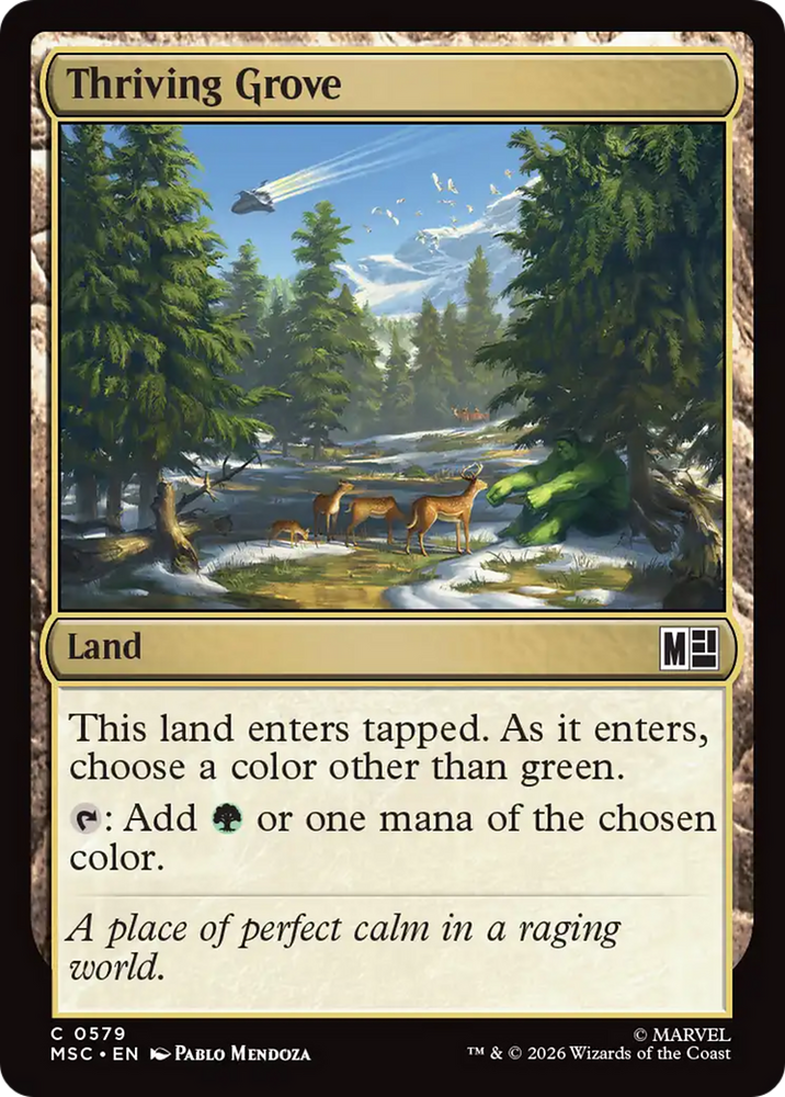 Thriving Grove [Marvel Super Heroes Commander] Magic: The Gathering