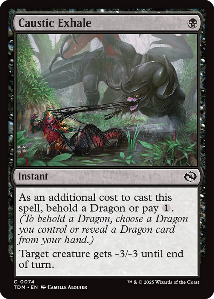 Caustic Exhale [Tarkir: Dragonstorm] Magic: The Gathering
