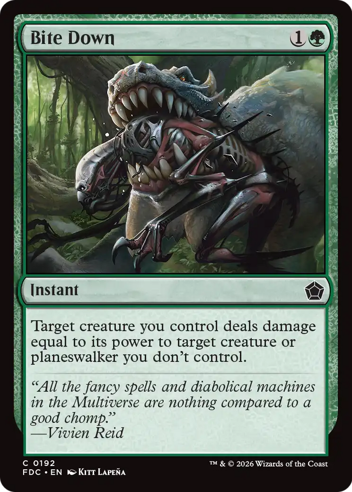 Bite Down [Foundations Commander] Magic: The Gathering