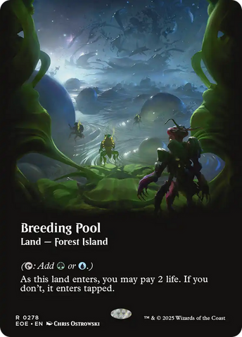 Breeding Pool (Borderless) [Edge of Eternities] Magic: The Gathering