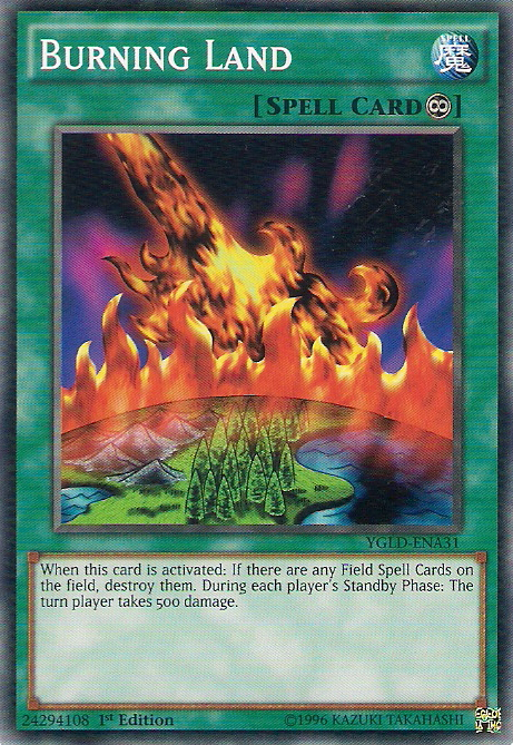 Burning Land [YGLD-ENA31] Common Yu-Gi-Oh!