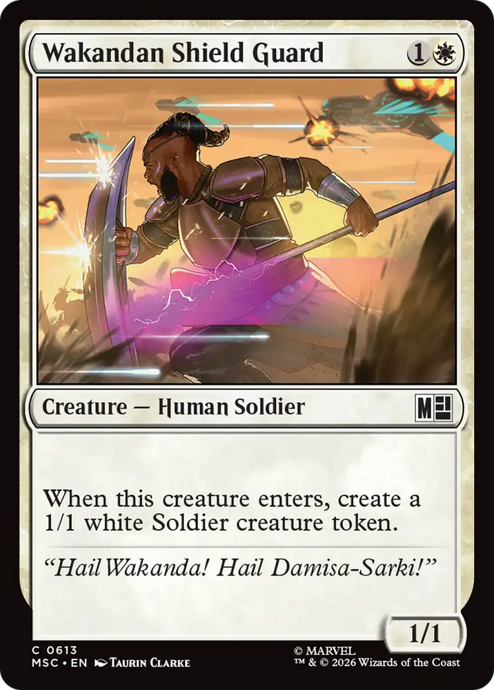 Wakandan Shield Guard [Marvel Super Heroes Commander] Magic: The Gathering