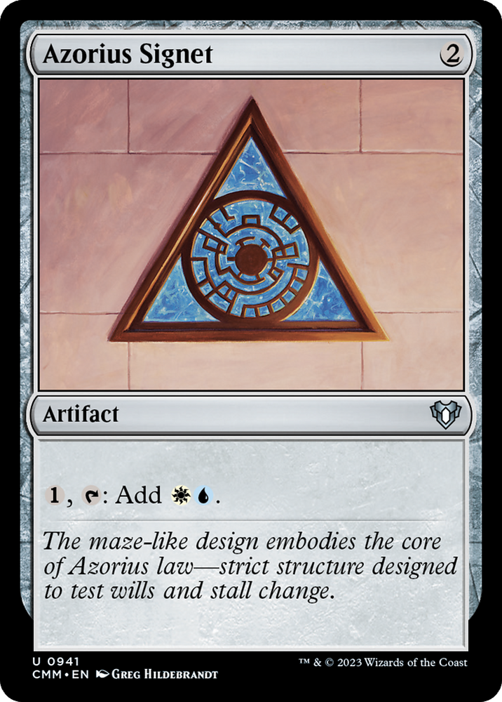 Azorius Signet [Commander Masters] Magic: The Gathering