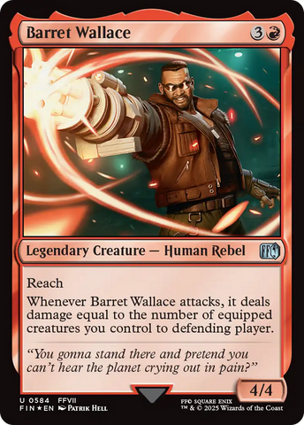 Barret Wallace (Surge Foil) [FINAL FANTASY] Magic: The Gathering