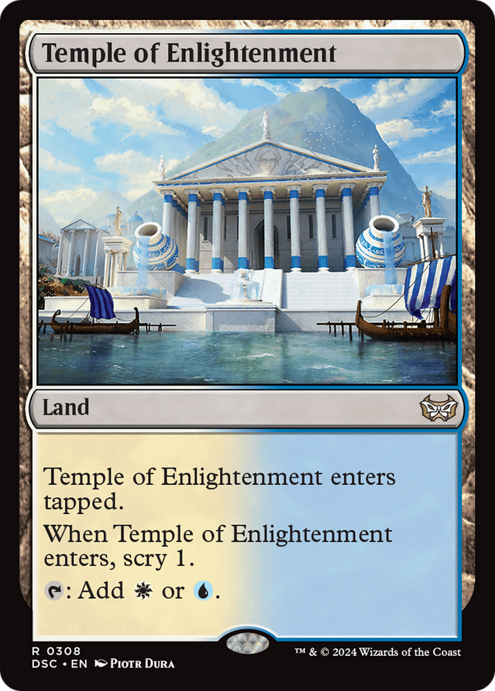 Temple of Enlightenment [Duskmourn: House of Horror Commander] Magic: The Gathering