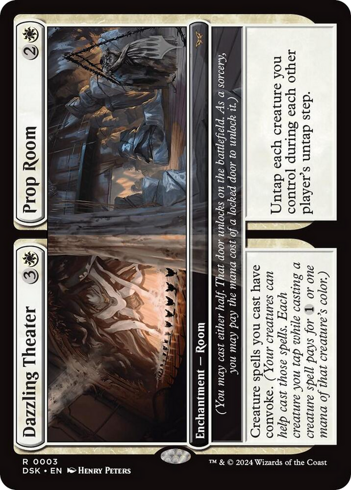 Dazzling Theater // Prop Room (Promo Pack) [Duskmourn: House of Horror Promos] Magic: The Gathering
