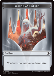 Treefolk // Emblem - Wrenn and Seven Double-Sided Token [Innistrad Remastered Tokens] Magic: The Gathering