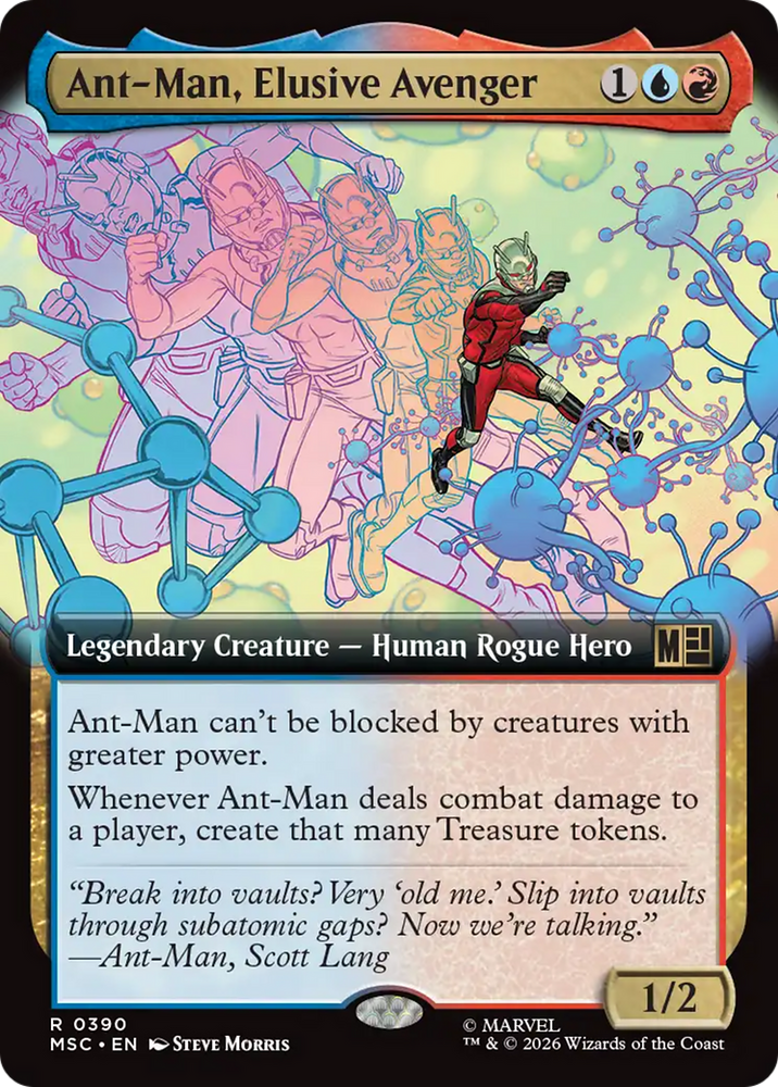 Ant-Man, Elusive Avenger (Extended Art) [Marvel Super Heroes Commander] Magic: The Gathering