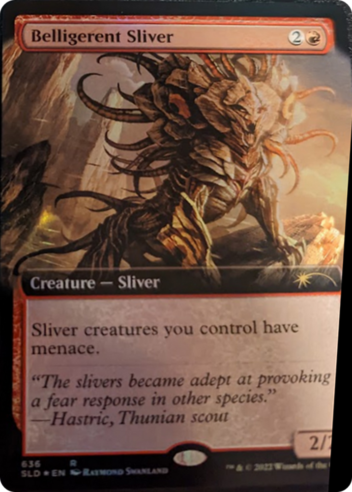 Belligerent Sliver (Extended Art) [Secret Lair Drop Series] Magic: The Gathering