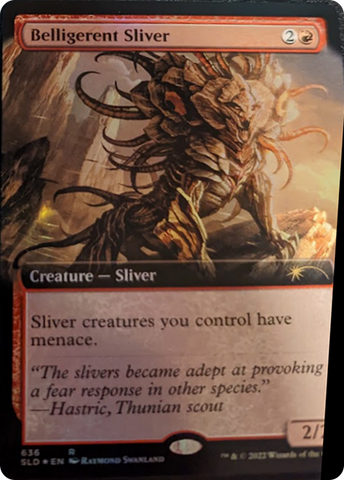 Belligerent Sliver (Extended Art) [Secret Lair Drop Series] Magic: The Gathering