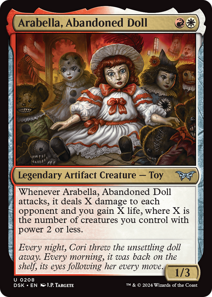 Arabella, Abandoned Doll [Duskmourn: House of Horror] Magic: The Gathering